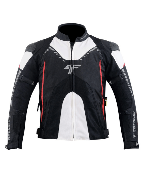 Tarmac Corsa Riding Jacket Level 2 - Black White Red