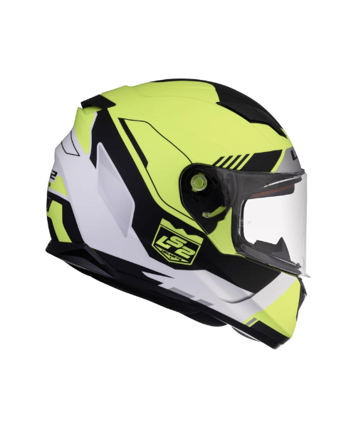 LS2 FF320 Stream Evo Xplorer Hi-Viz With Pinlock Helmet - Matt White Yellow