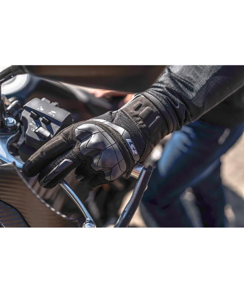 LS2 Kubra Riding Gloves - Black