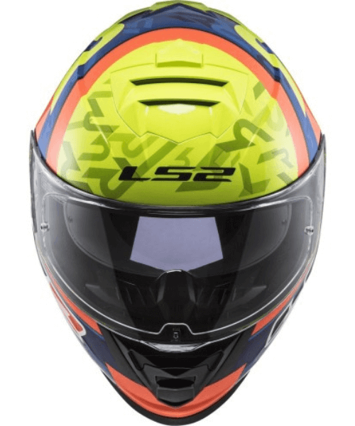 LS2 FF800 Storm II Salvador Replica Helmet - Blue Hi-Viz Yellow