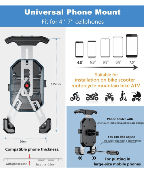 Yellowfin Y-Grip Quick Release Phone Holder Mount - M14-C2 Quick Release