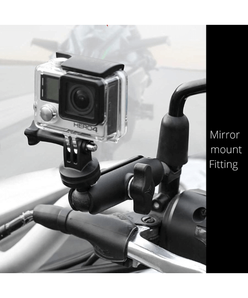 Yellowfin Aluminium Alloy Action Camera Mount Compatible with Gopro - Mirror Mount