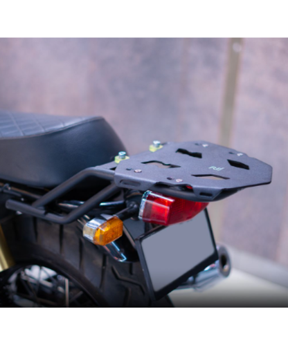 Zana Top Rack T-1 With Aluminium Plate And Compatible with Pillion Backrest For Gt & Interceptor 650 - ZI-8019