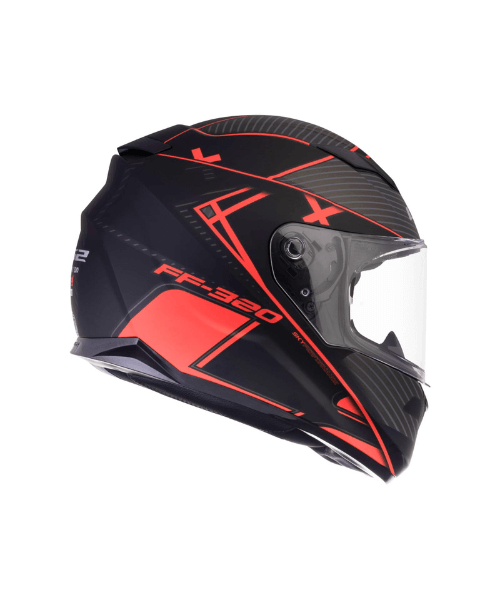 LS2 FF320 Stream Evo Level Helmet with Pinlock - Matt Black Red