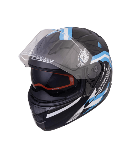LS2 FF320 Stream Evo Reflex With Pinlock Helmet - Gloss Black Blue