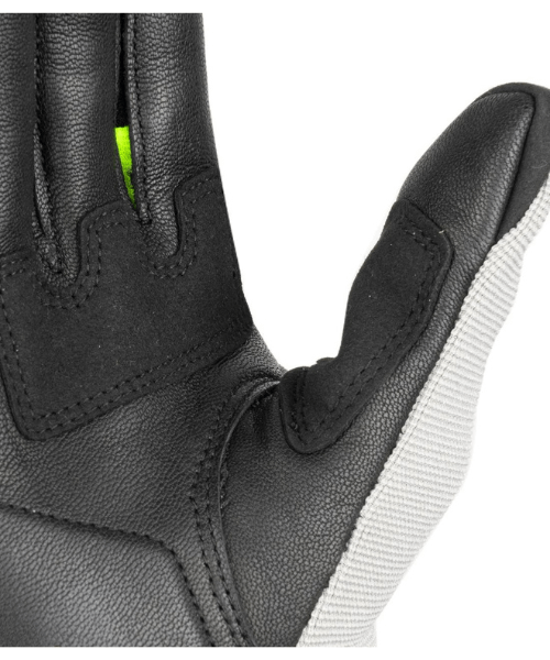 Cramster Breezer Gloves - Light Grey Hi Viz Green