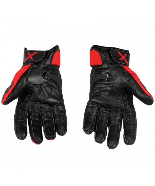 Axor Spyder Riding Gloves - Black Red
