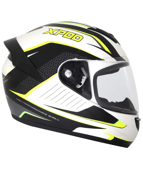 TVS Racing XPOD Dynamic Dual Tone Helmet - White