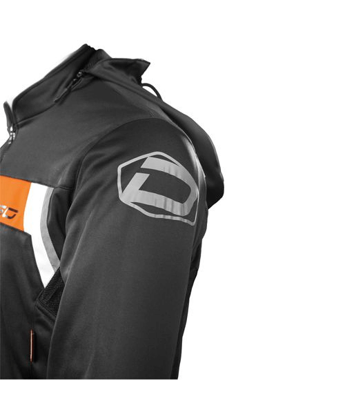 DSG Urban Rider Hoodie Black Red Fluo
