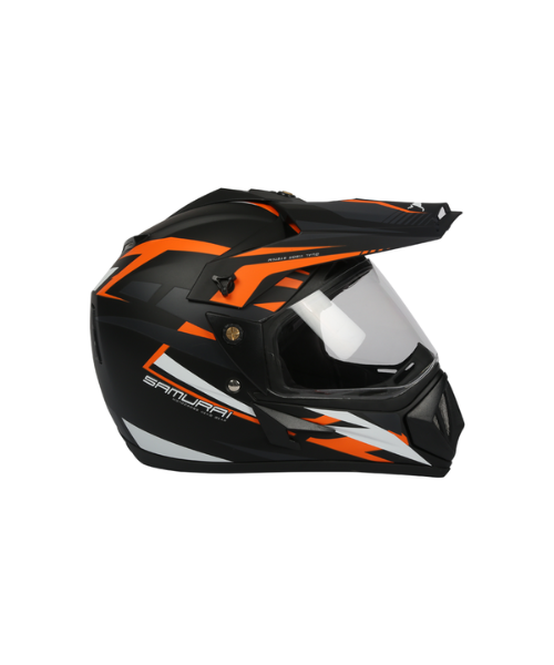 TVS Full Face Graphic 2 Helmet - Orange Black