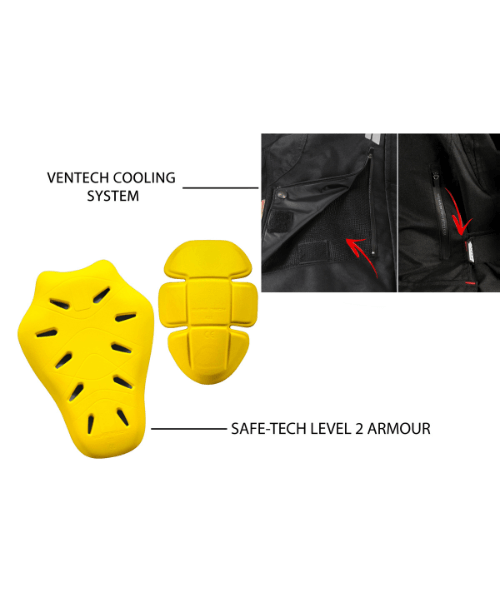 Axor Valour Riding Jacket - Black Red