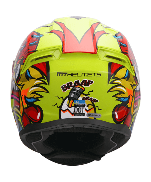MT Hummer Braap Helmet - Fluorescent Yellow