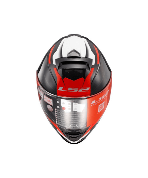 LS2 FF800 Storm Nerve Helmet - Gloss Black Red