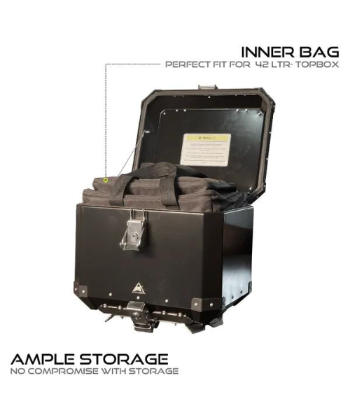Auto Engina Hero Xpulse 200 Aluminum 42 Liter Topbox - Black