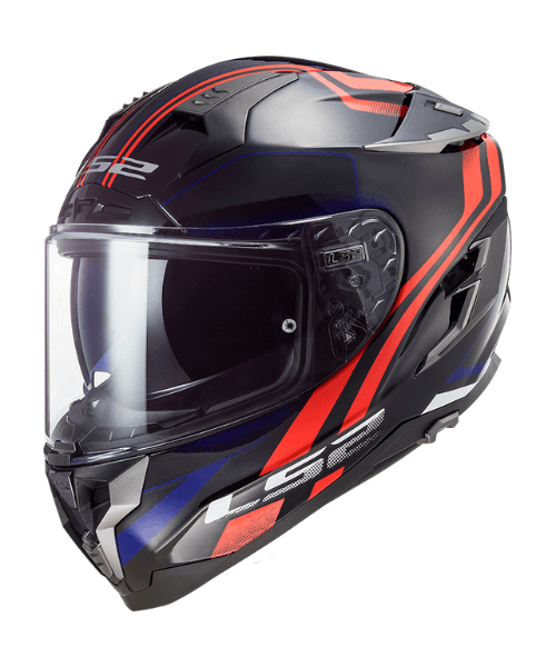 LS2 FF327 Challenger Propeller Helmet - Red Blue