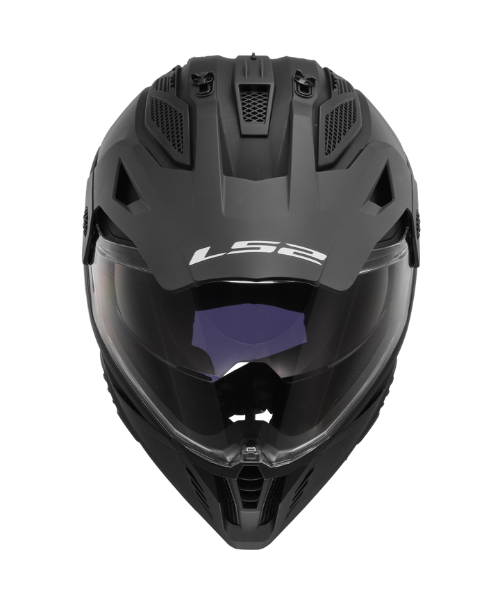 LS2 MX436 Pioneer II Dual Sport Helmet ECE 22.06 - Solid Matt Black