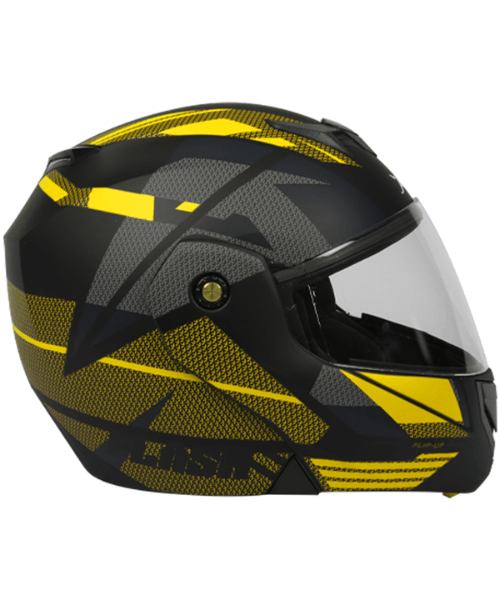 TVS Crux - Dx Helmet - Yellow Black