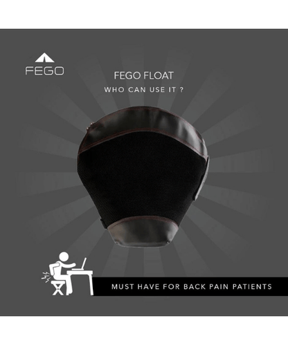 Fego Float - Air Suspension Seat Black Leather Cushion Seat With Air Suspension Technology