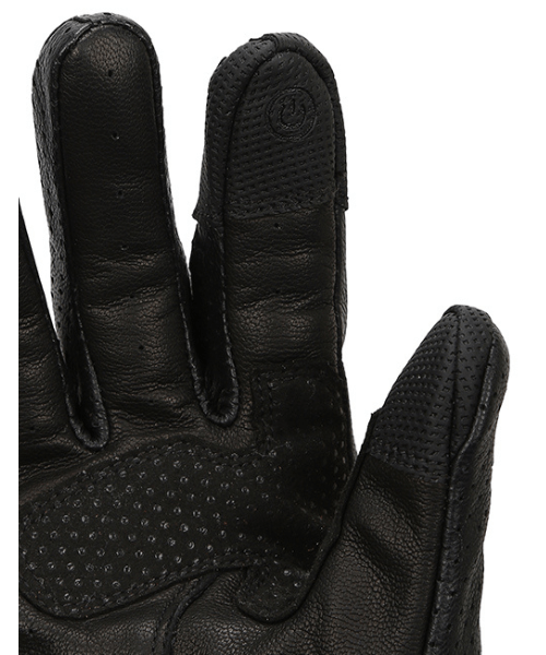 Bikeratti Equator Summer Leather Riding Gloves - Black