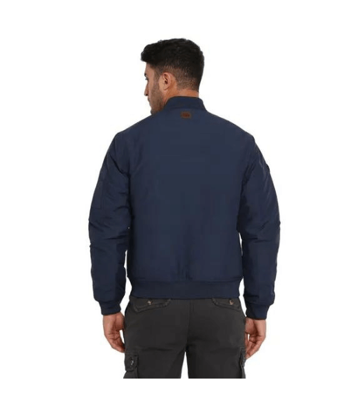 Royal Enfield Explorer Bomber Jacket - Denim Blue