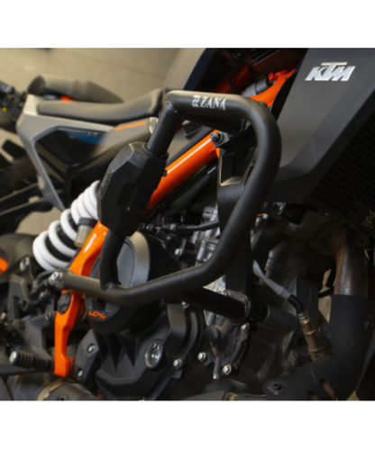 Zana Crash Guard With Slider Puck Black For KTM Duke 390/250/200/390 Gen 3 - ZI-8417