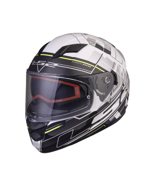 LS2 FF320 Stream Evo Scape 7C With Pinlock Helmet - Gloss White Black