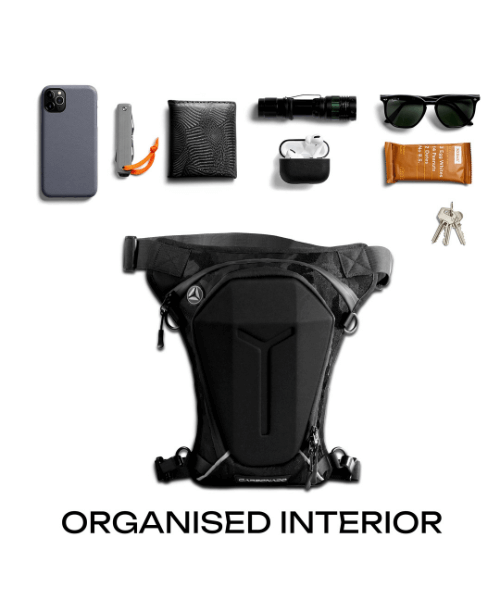 Carbonado Turtle Thigh Bag - Black Camo