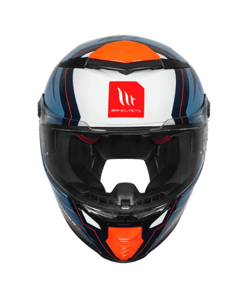 MT Thunder 4 Pental Helmet - Fluorescent Orange