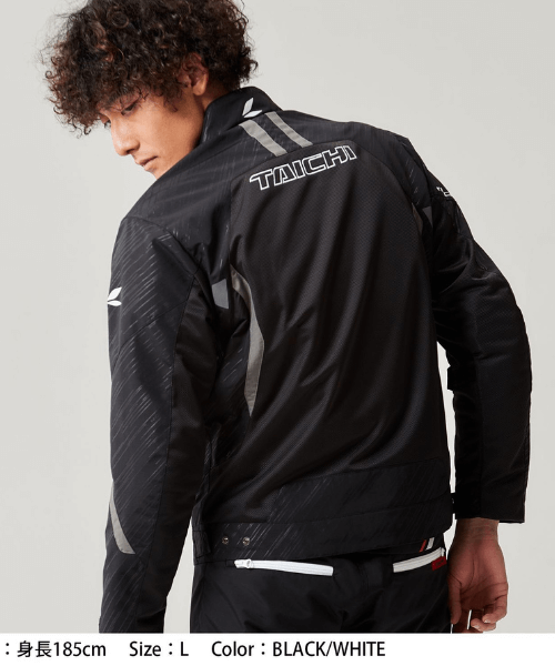 RS Taichi Torque Mesh Riding Jacket - Black White