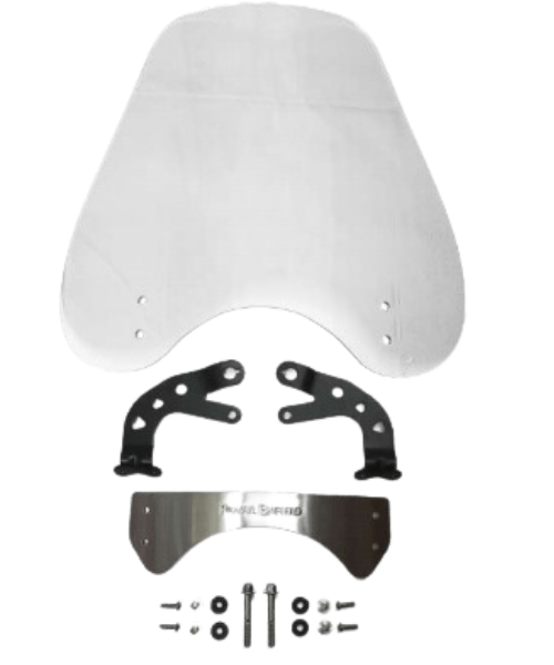 VisorBros Touring Windscreen for Royal Enfield Interceptor / Continental GT 650 - Clear