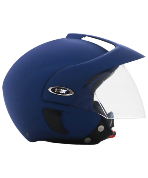 TVS Vintage With Peak Helmet - Blue