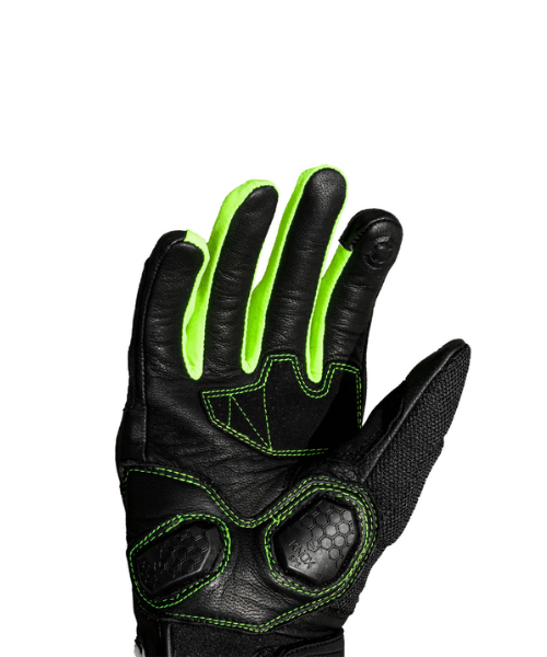 Raida AirWave Motorcycle Riding Gloves - Black Hi-Viz