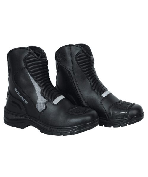 Solace Scout Motorcycle Boots - Black Grey