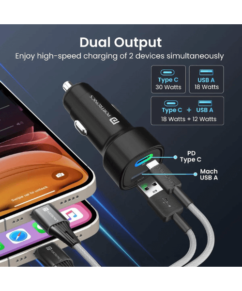 30 WATT CAR CHARGER ADAPTOR
