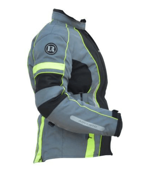 Lone Ranger Advento Women Riding Jacket- Grey Neon Green