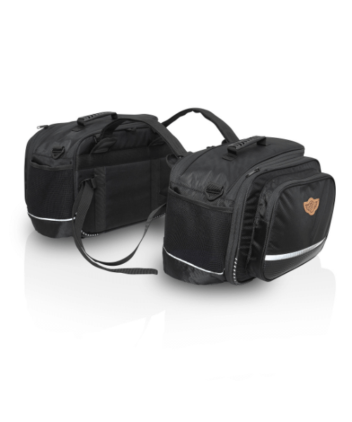 Guardian Gears Stallion Saddlebag with Rain Covers 50L expandable to 65L