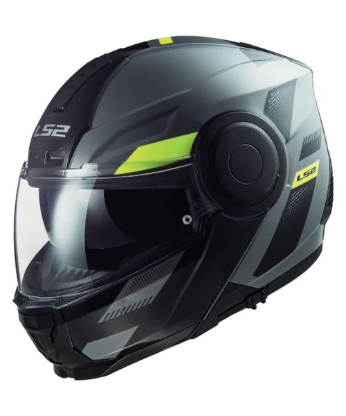 LS2 FF902 Scope Max Nardo Helmet - Gloss Grey Hi-Viz Yellow