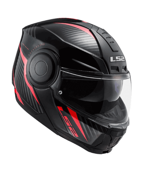LS2 FF902 Scope Skid Helmet - Gloss Black Red