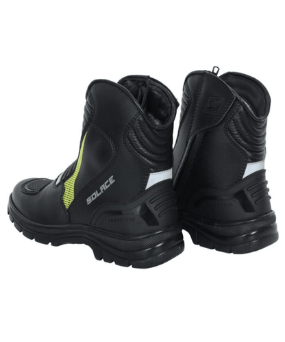 Solace Scout Motorcycle Boots - Black Neon