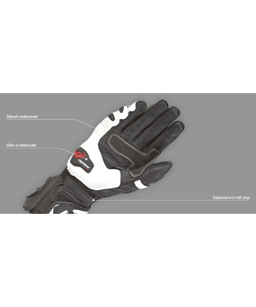 Ixon RS Tempo Air Riding Gloves - Black white