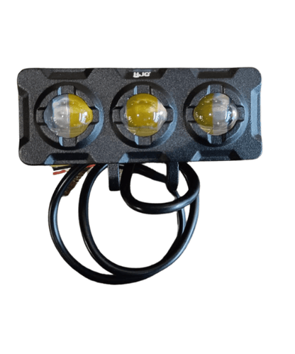 HJG Mega Drive 3 Lens Dual Color Led Fog Lights - Plastic