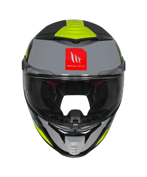 MT Thunder 4 SV ERGO E17 Helmet - Gloss Fluorescent Yellow Blue