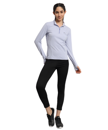 Reccy Women's Nomadic Full Sleeves T Shirt - Lavender