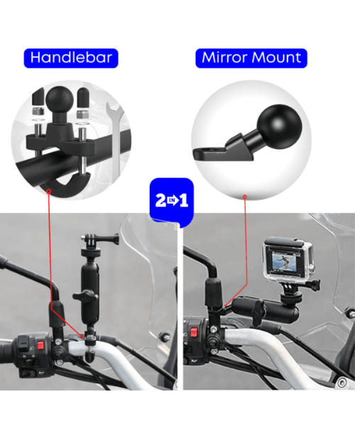 Yellowfin Aluminium Alloy Action Camera Mount Compatible with Gopro - 2 Attachments