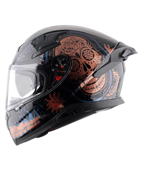 Axor Apex Trance Full Face Helmet - Black Gold