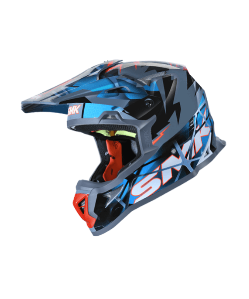 SMK Allterra Fulmine Motorcycle Off Road Helmet Matt MA 651