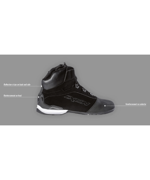 Ixon Bull WP Causal Boots - Black White Bright Yellow