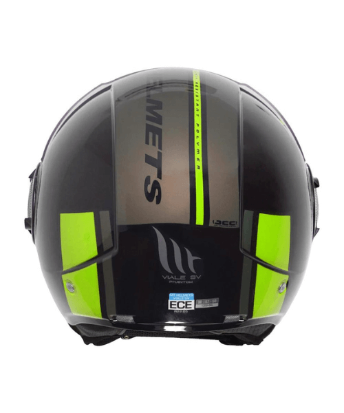MT Viale Phantom Half Face Helmet - Gloss Fluorescent Yellow