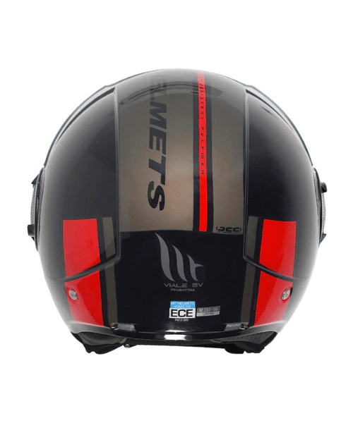 MT Viale Phantom Half Face Helmet - Gloss Red