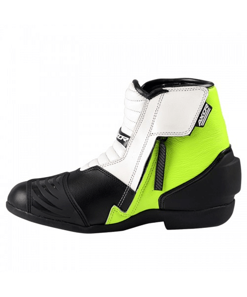 Axor Slicks Motorcycle Riding Boots - Black Neon Green